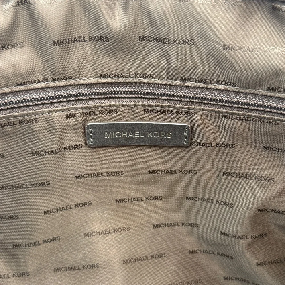 Michael Kors Signature MK Brown Men's Laptop Travel Bag